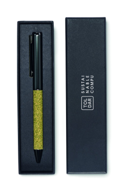 Logo trade promotional merchandise image of: Twist metal ballpen in box