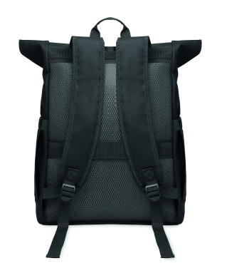 Logo trade advertising product photo of: Rolltop laptop rucksack 600D