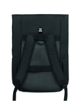 Logotrade promotional merchandise photo of: Rolltop laptop rucksack 600D