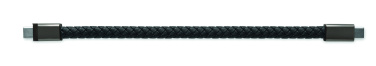 Logo trade promotional merchandise picture of: Braided bracelet cable type-C
