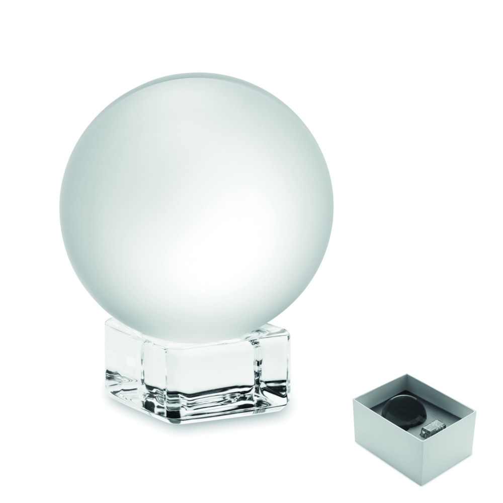 Logo trade promotional items image of: Glass round award