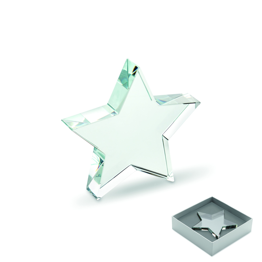 Logo trade business gift photo of: Glass star award