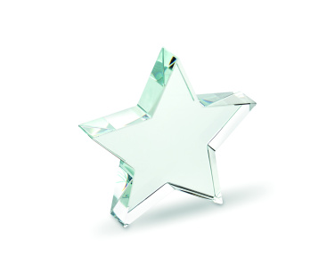 Logotrade promotional giveaway image of: Glass star award