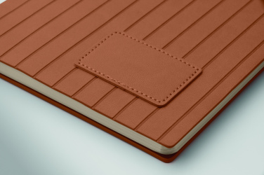 Logo trade promotional product photo of: A5 notebook in smokey PU