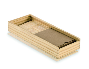 Logo trade corporate gifts picture of: Domino and cards set