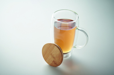 Logotrade promotional products photo of: Double wall glass mug 450ml