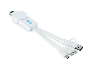 Logo trade corporate gift photo of: 2 in 1 charging cable type-C