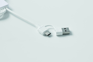 Logo trade promotional gift photo of: 2 in 1 charging cable type-C