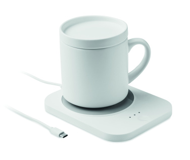 Logo trade promotional products picture of: Wireless charger mug warmer set