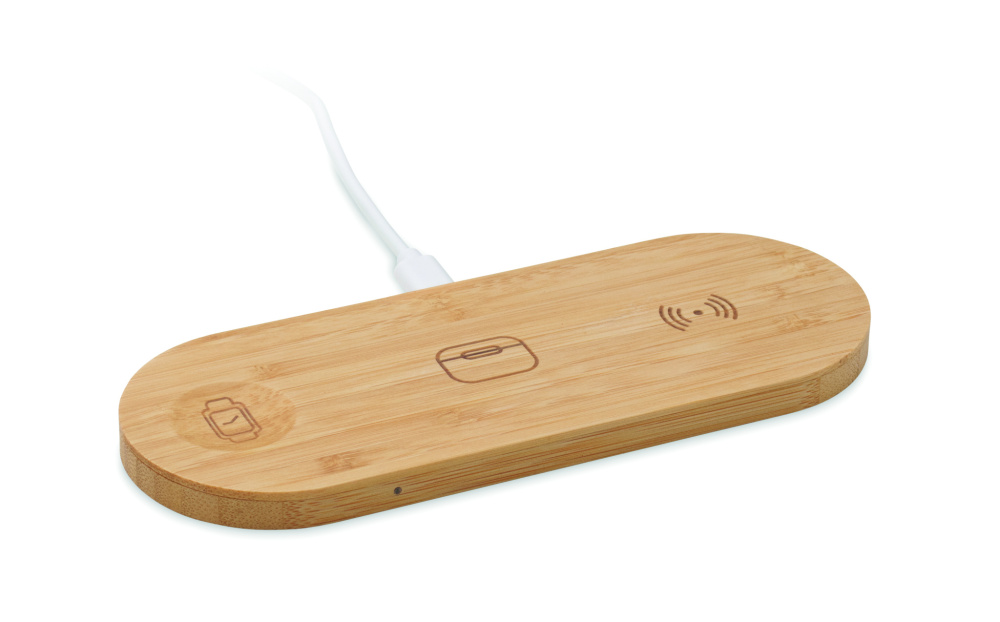 Logo trade advertising products picture of: 3 in 1 15W wireless charger