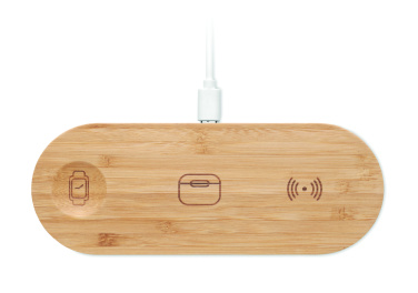 Logo trade promotional products picture of: 3 in 1 15W wireless charger