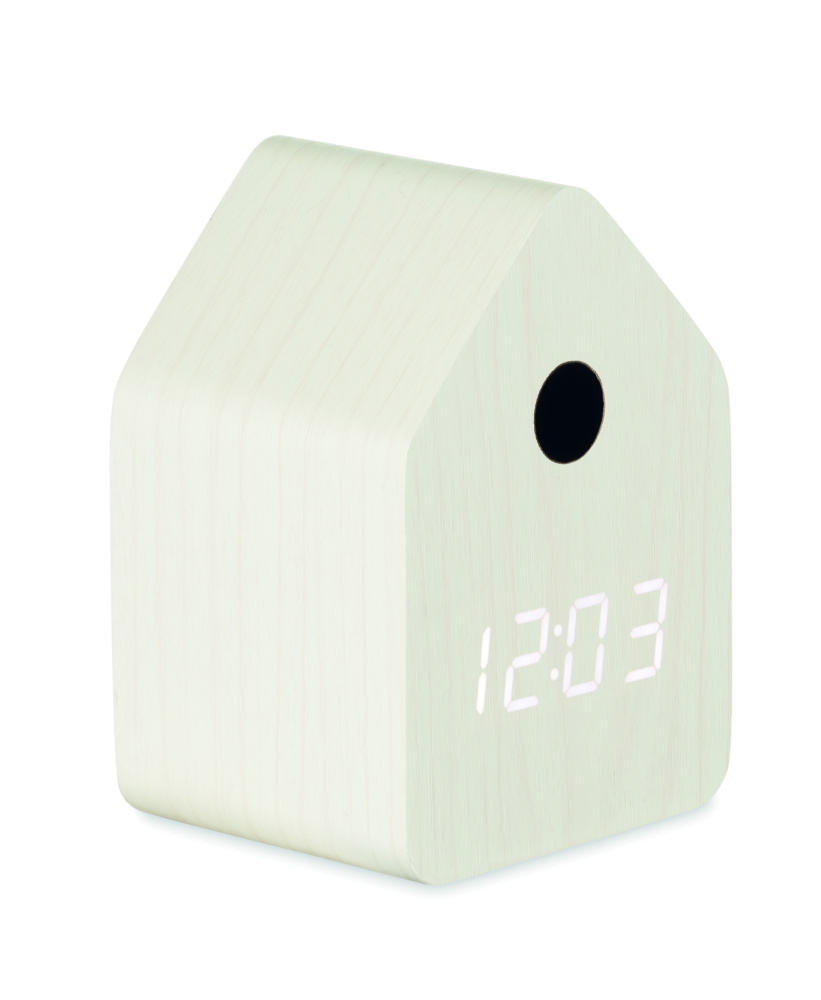 Logo trade promotional products image of: MDF cuckoo alarm clock