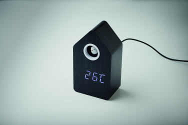 Logo trade promotional giveaway photo of: MDF cuckoo alarm clock
