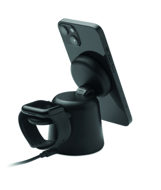 Logotrade corporate gifts photo of: 3 in 1 wireless charger 15W