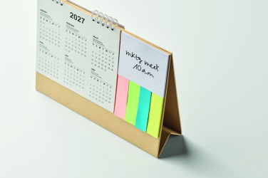 Logotrade promotional product picture of: Desk calendar with memo pad