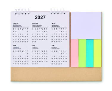 Logotrade promotional merchandise photo of: Desk calendar with memo pad