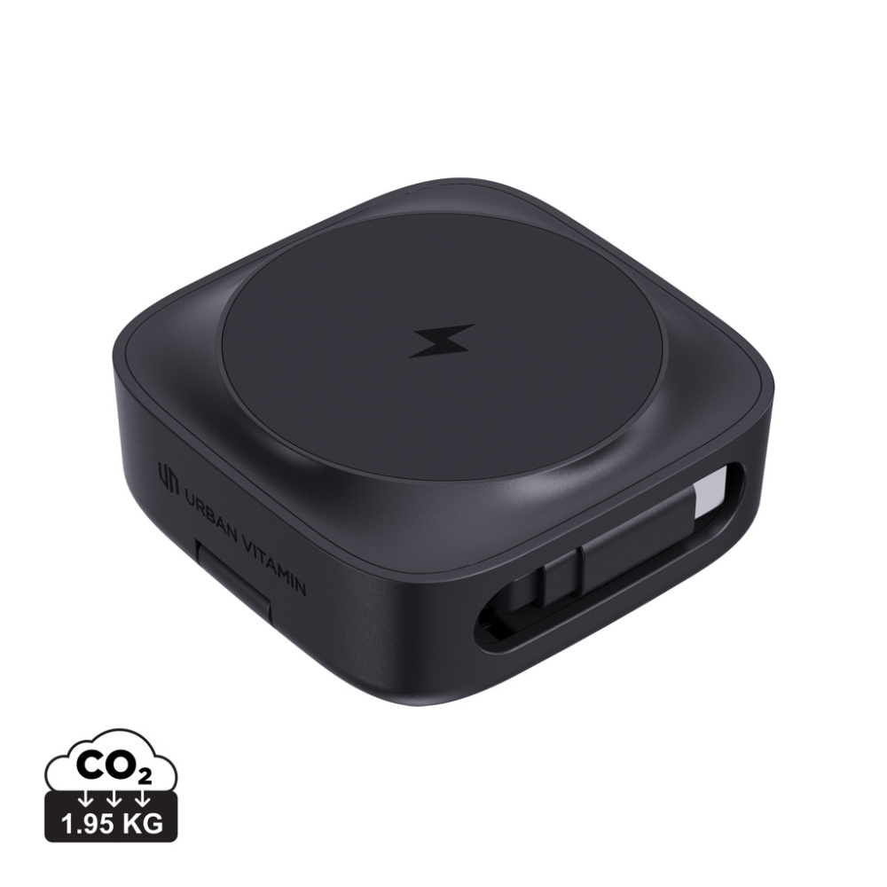 Logotrade advertising product image of: Urban Vitamin Goleta 2-in-1 15W magnetic wireless charger