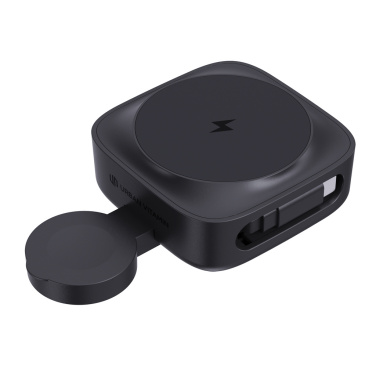 Logo trade promotional merchandise image of: Urban Vitamin Goleta 2-in-1 15W magnetic wireless charger