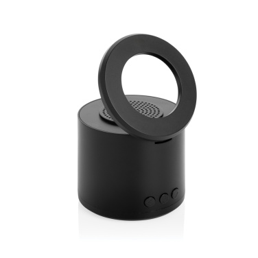 Logo trade promotional merchandise photo of: Magpulse RCS recycled plastic 3W speaker w/magnetic holder