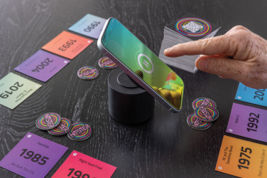 Logo trade promotional items picture of: Magpulse RCS recycled plastic 3W speaker w/magnetic holder