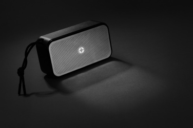 Logo trade promotional gift photo of: Swiss Peak RCS recycled aluminium 10W bass speaker