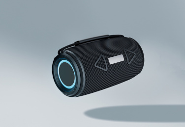 Logo trade promotional merchandise photo of: Prisma RCS recycled plastic IPX 4 waterpoof 16W speaker