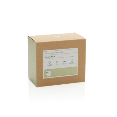 Logotrade business gift image of: LumaRise RCS reycled plastic white noise alarm clock