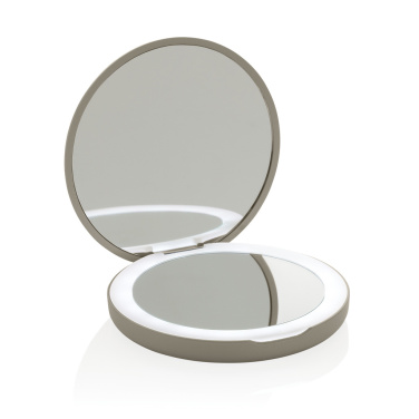 Logotrade promotional item picture of: Lumora RCS recycled plastic LED re-chargeable make-up mirror