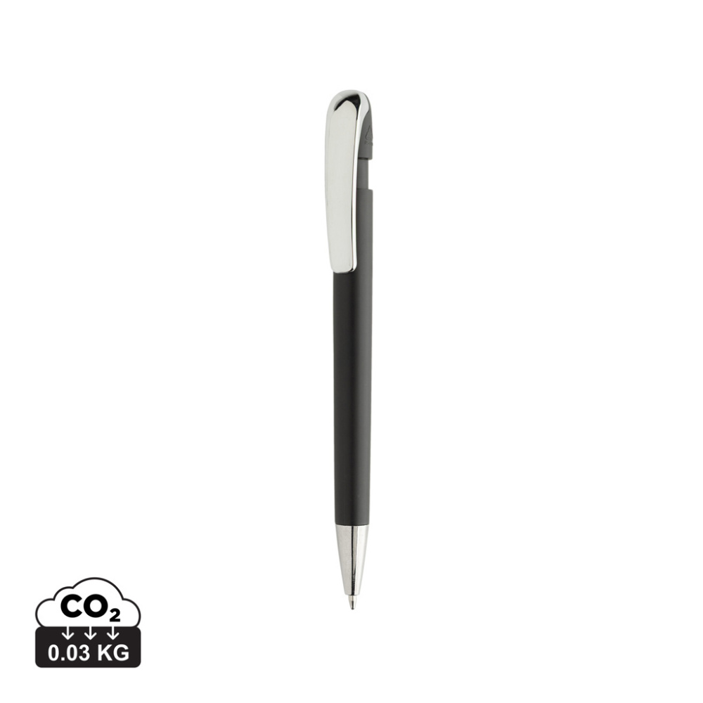 Logotrade promotional product image of: Glide GRS certified R-ABS Metal Clip Pen