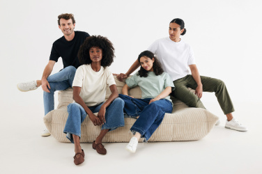 Logo trade promotional gifts image of: IQONIQ Nikko heavyweight recycled cotton t-shirt