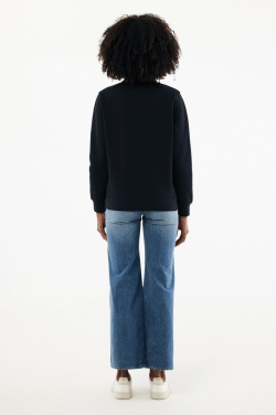 Logotrade promotional item image of: IQONIQ Elgon recycled cotton quarter zip sweater