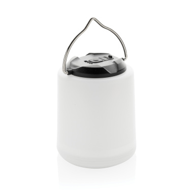 Logo trade promotional products image of: Limio RCS recycled plastic portable re-chargeable table lamp