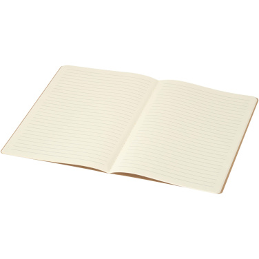 Logo trade promotional item photo of: Slyk A5 kraft cahier notebook with ruled pages