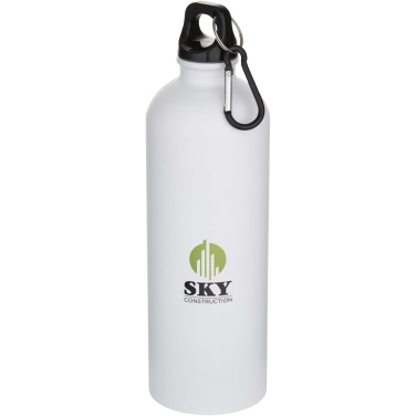 Logotrade promotional merchandise image of: Oregon 750 ml matte RCS recycled single wall stainless steel water bottle with carabiner