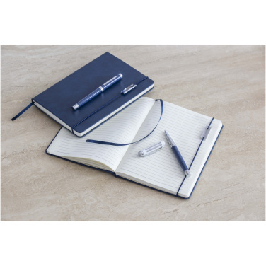 Logo trade promotional product photo of: Legato Elegance A5 hard cover notebook and rollerball pen set