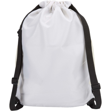Logotrade promotional giveaway image of: Nomad GRS recycled sports drawstring bag with bottom compartment 18L