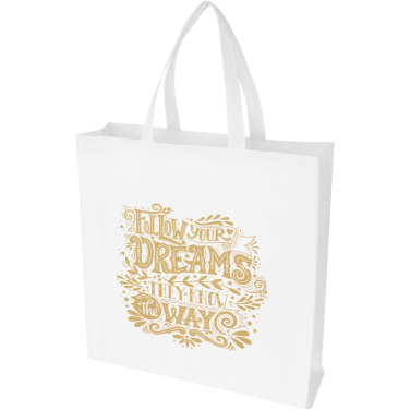 Logo trade promotional gifts picture of: EcoSeal GRS recycled nonwoven gusset tote bag 12L