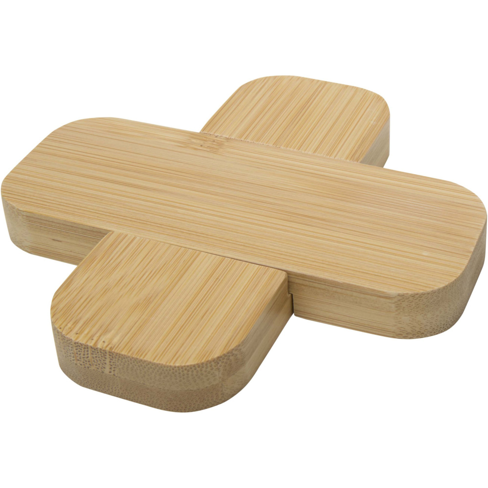 Logotrade advertising products photo of: Croc bamboo trivet - small