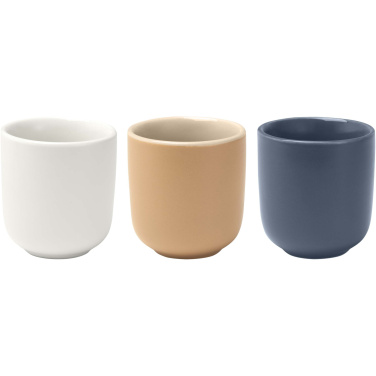 Logo trade business gift photo of: Male 90 ml ceramic espresso cups - set of 2