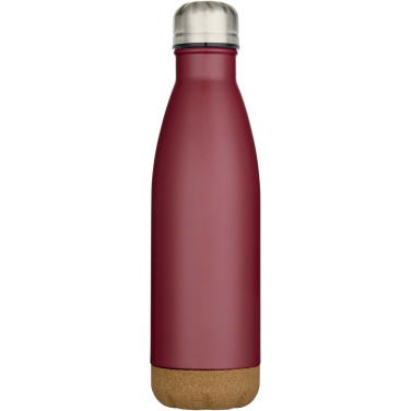 Logotrade advertising product image of: Cove 500 ml double wall vacuum insulated stainless steel water bottle with cork details