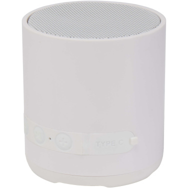 Logo trade corporate gifts picture of: Hunor 3W recycled plastic wireless speaker