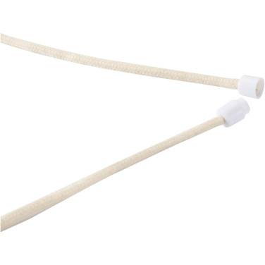 Logo trade promotional merchandise image of: Adhab smartphone lanyard with bamboo details