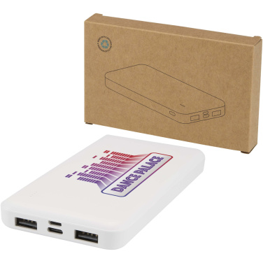 Logo trade promotional gift photo of: Intan 10.000 mAh 10W recycled plastic power bank