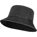 Mitica washed sun hat, Solid black