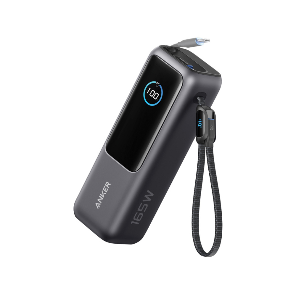 Logotrade promotional gift image of: Anker Power Bank 25.000 mah 165W, Built-in retractable cable
