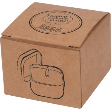 Logo trade promotional items image of: Candle in tin PRAGUE