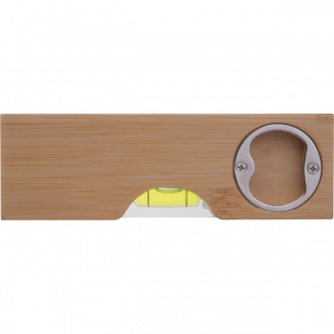 Logo trade promotional products image of: Spirit Level with Bottle Opener FLORIDA