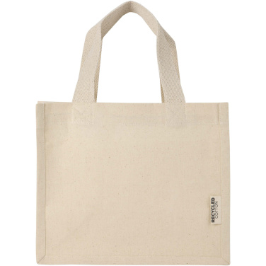 Logotrade promotional item picture of: Odessa 220 g/m² GRS recycled cotton mini gusset tote bag 9L