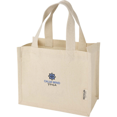 Logotrade promotional giveaways photo of: Odessa 220 g/m² GRS recycled cotton mini gusset tote bag 9L