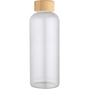 Logotrade promotional merchandise picture of: Mirage 650 ml single-walled borosilicate glass bottle with bamboo lid